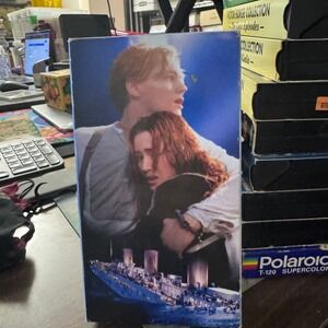 Titanic Movie VHS Box Set Featuring Jack and Rose with the Ship